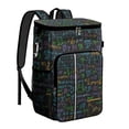 thumbnail image 1 of Scientific Knowledge Print Backpack Cooler, Leakproof and Waterproof Lunch Bag for Students and Biology Teachers, 1 of 6