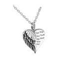 thumbnail image 1 of Collar de urna de cremación Yinane en forma de ala de corazón, 1 of 8