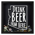 thumbnail image 4 of Torched Arizona Drink Beer Shadow Box Wall Mount Decor 13"x13"x3" Black, 4 of 8