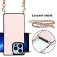thumbnail image 4 of SaniMore for iPhone 14 Pro Max Magnetic Fragrant Case Support Wireless Charging, Premium PU Leather Cover Built-in Detachable Lanyard 360° All-Inclusive Shockproof Protective Shell, Pink, 4 of 8