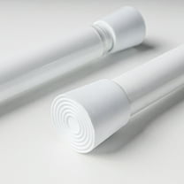 Tension Curtain Rods 16-76 Inches,Spring Adjustable White Curtain Rod for Bathroom,Windows,Kitchen,Doorway,Cupboard Bars