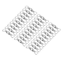 Fishing Barrel Swivel, 30Pcs 55lb Carbon Steel Terminal Tackle, Silver