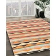 thumbnail image 3 of Ahgly Company Machine Washable Indoor Square Contemporary Brown Area Rugs, 3' Square, 3 of 7