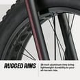 thumbnail image 6 of Mongoose Argus Trail Fat Tire Mountain Bike, 24 Inch Wheels, Ages 10 -15, Red, 6 of 8