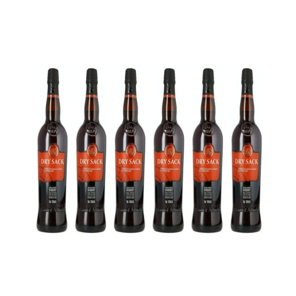 Pack de 6 Jerez Dry Sack Medium 750 ml