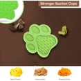 thumbnail image 2 of Almohadillas para lamer para perros con ventosas, almohadillas para lamer mantequilla de maní para baños de perros y alivio de la ansiedad para perros, almohadillas para lamer perros (verde) Rojo Verde, 2 of 5