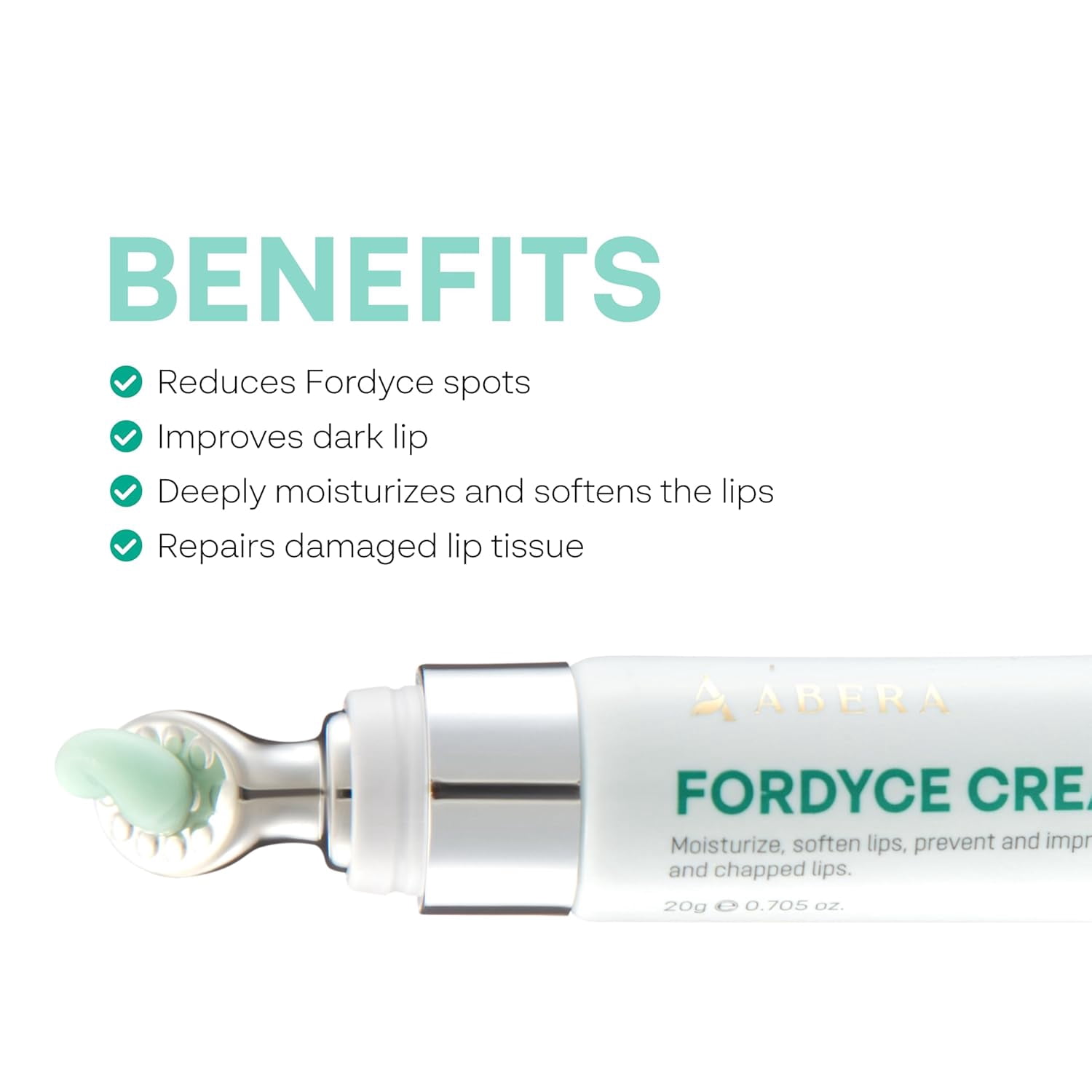 ABERA Fordyce Spot Lip Cream with HPR Retinoid, Hydrating Lip Care for Dry, Chapped Lips, 0.7 fl oz