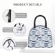 thumbnail image 4 of Fotbe Blue Fish Bolsa de Almuerzo con Estampado, Lonchera Aislada, Contenedor de Comida Reutilizable Tipo Cooler a Prueba de Fugas, 4 of 6