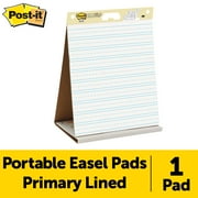 Post-it Super Sticky Tabletop Easel Pad, White, Lined, 20 in. x 23 in., 1 Pads