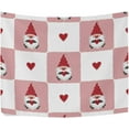 thumbnail image 2 of Coolnut Valentine's Day Gnome Tapestry Washable Polyester Art Wall Hanging Blanket for Living Room Bedroom Dorm Party, 60 x 40 Inch Home Decor Gifts, 2 of 7