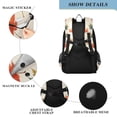 thumbnail image 4 of FORMRS Unisex School Backpack 17" Student Travel Bag with Laptop Compartment, Orange Autumn Leaves, 4 of 7