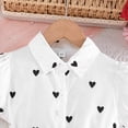 thumbnail image 5 of Valentines Dress for Girls Puff Sleeve Heart Print Tutu Dress Girls Tulle Dresses Girls Spring Clothes Girls Size 4-5 Years Clothes, 5 of 9
