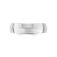 thumbnail image 2 of Mens 14K White Gold 6mm Comfort Fit Wedding Band Ring with Knife Edge for Men, 2 of 6
