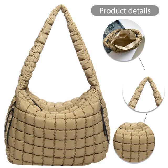 Bolso Hombro Mujer Puffers Bolsas Burbujas Color Sólido para Fiesta