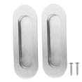thumbnail image 5 of CATIEBYE 2Pcs Wipe Clean with Damp Cloth Concealed Kitchen Door Handles 4.7x1.6x0.8in, 5 of 8
