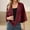 Red, variant on Fznquz Black Sweaters for Women Lightweight 3/4 Sleeve Casual Cardigan Chiffon Shrugs Open Front Ladies Tops