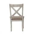 thumbnail image 4 of Cottage Lane White X Back Wood Seat Side Chair (RTA)-Set of 2, 4 of 6