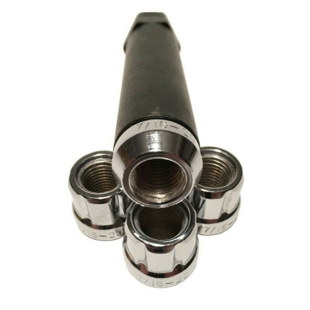 4 Chrome Lug Wheel Lock Nuts 7/16 Chevrolet Pontiac Oldsmobile + 6