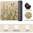 thumbnail image 6 of Wildflower Spring Floral Kitchen Mats Set of 2, Flowers Summer Holiday Party Low-Profile Floor Mat for Home Kitchen - 17x29 and 17x47 Inch, 6 of 6