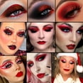 thumbnail image 7 of DE'LANCI 9 Color Black Red Eyeshadow Palette for Goth Makeup,, 7 of 7