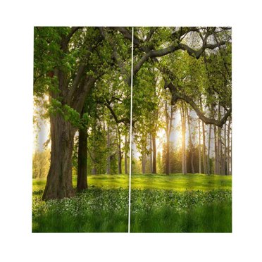 Digital Printing 3D Curtain Drapes for Bedroom Living Print window Room Big Tree