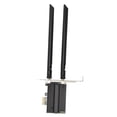 thumbnail image 2 of Tarjeta PCIe WiFi de 6 GHz, 5 GHz, 2,4 GHz, WPA3 BT5.2, adaptador inalámbrico PCIe Plug and Play con antena dual para juegos de escritorio., 2 of 10
