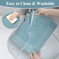 thumbnail image 5 of Vaukki PVC Placemats Set of 6 Heavy Duty Heat Resistant Washable Table Mats for Dining Table, Blue, 5 of 9