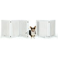 thumbnail image 1 of Gymax 6-Panel Freestanding Dog Gate Foldable Walk-Through Playpen w/ 4 Support Feet, 1 of 10