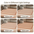 thumbnail image 7 of ODIKA 9'x12' Washable Area Rug Non-Shedding, Easy Care Rag Checkered Layered Mosaic Grid Farmhouse Vintage Frame Doormat for Master Suite, California King, Under Bed, 7 of 7