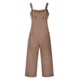thumbnail image 7 of UDAUDU Womens Rompers Casual Dressy Jumpsuits Loose Fit Sleeveless Baggy Harem Pants Romper Jumpers Summer Outfits Camel S, 7 of 7