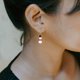 thumbnail image 3 of 1 par de joyas de vacaciones Pendientes colgantes Pendientes de Navidad para mujeres, 3 of 6