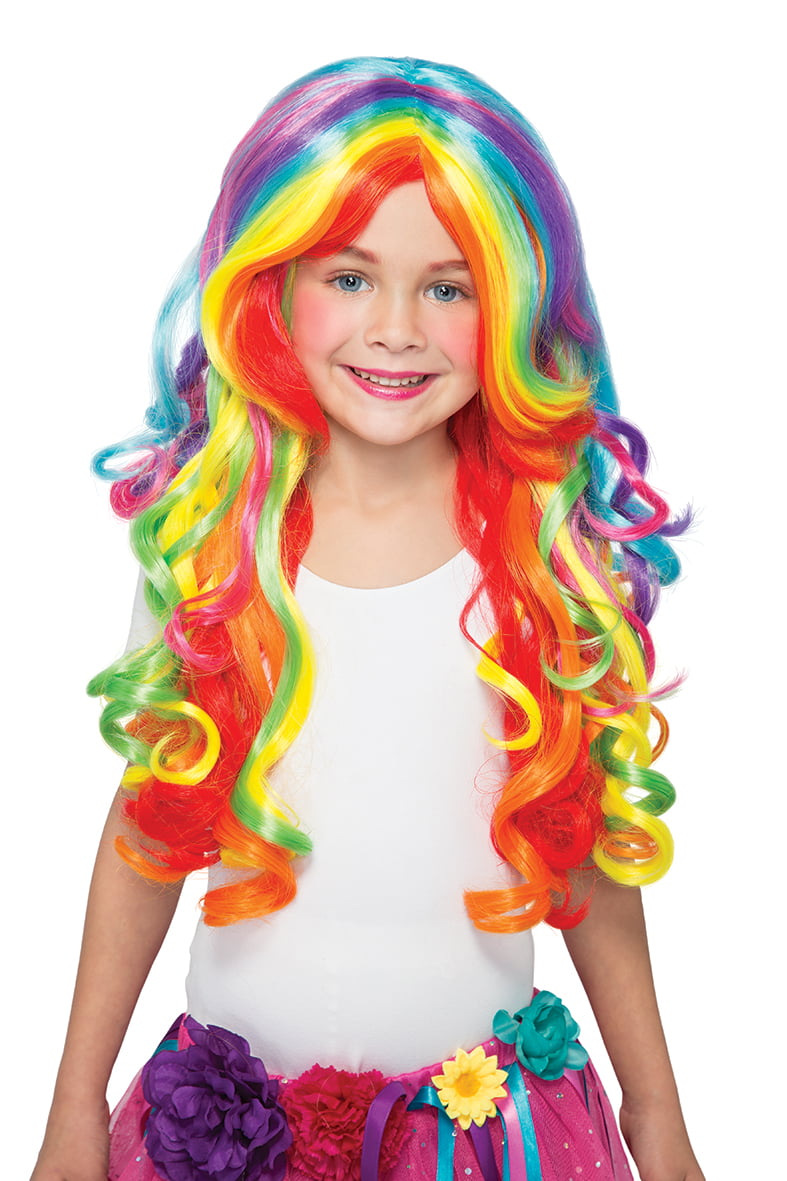 Way to Celebrate Halloween Child Rainbow Wig 