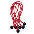 thumbnail image 1 of 6 Pieces Heavy Duty Ball Cord Tarp Tent tie Tope - Red, 8 inch, 1 of 8