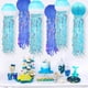 thumbnail image 3 of 6 paquetes de linternas de papel de medusas colgantes con deseos de sirena, linterna con degradado, azul cielo, azul océano, suministros para fiestas temáticas, ideal para decoraciones de cu, 3 of 5