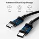 thumbnail image 2 of Cargador Novobit USB C de 45 W, carga rápida, 10 pies, paquete de 2 unidades, Samsung, 2 of 7
