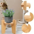 thumbnail image 4 of CIMAXIC Wood Display Stand Natural Wood Khaki 1Pack, 4 of 6