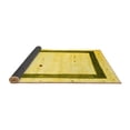 thumbnail image 2 of Ahgly Company Indoor Square Solid Yellow Modern Area Rugs, 5' Square, 2 of 4