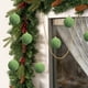 thumbnail image 5 of Bolas de adornos navideños de terciopelo flocada de 6 piezas - Decoración colgante de plástico marrón de 2,4 pulgadas para árbol, corona y guirnalda, 5 of 7