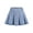 Light Blue, variant on Girl's Casual High Waisted Pleated Denim Skirt Summer Vintage Trendy Side Zipper Uniform Skirt Jeans Skirt(Light Blue,8-9 Years)