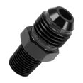 thumbnail image 1 of Adaptador de manguera reductor de flare masculino Unique Bargains TF-AN6-1/8 NPT conector de línea de combustible de aluminio negro, 1 of 6