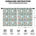 thumbnail image 2 of Blackout Kids Curtains,Cute Boxer Dog and Flowers Florals Childrens Insulated Curtains Set Of 2,Bedroom Essentials,Toddler Room Decor 52"x63"(132x160cm), 2 of 4