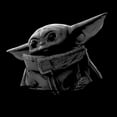 thumbnail image 2 of Men's Star Wars: The Mandalorian The Child Shadow Graphic Tee Black Large, 2 of 5