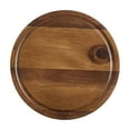 thumbnail image 5 of Acacia Wood Cake Stand, Round Wooden Dessert Platter 20 cm, Flat Serving Board for Cakes & Pastries, 5 of 7
