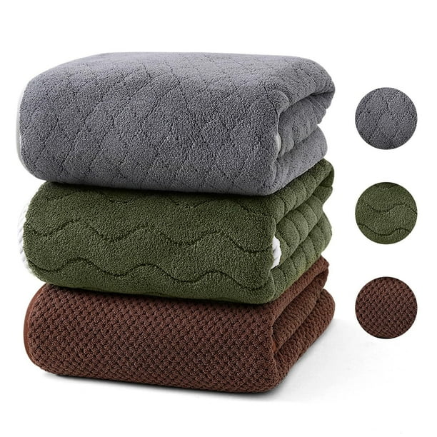 3Pcs Toallas de Baño Grandes para Cuerpo Ultra Suaves Juego de Toallas de Secado Rápido Altamente Absorbentes para Baño, Hotel, Hogar, Piscina