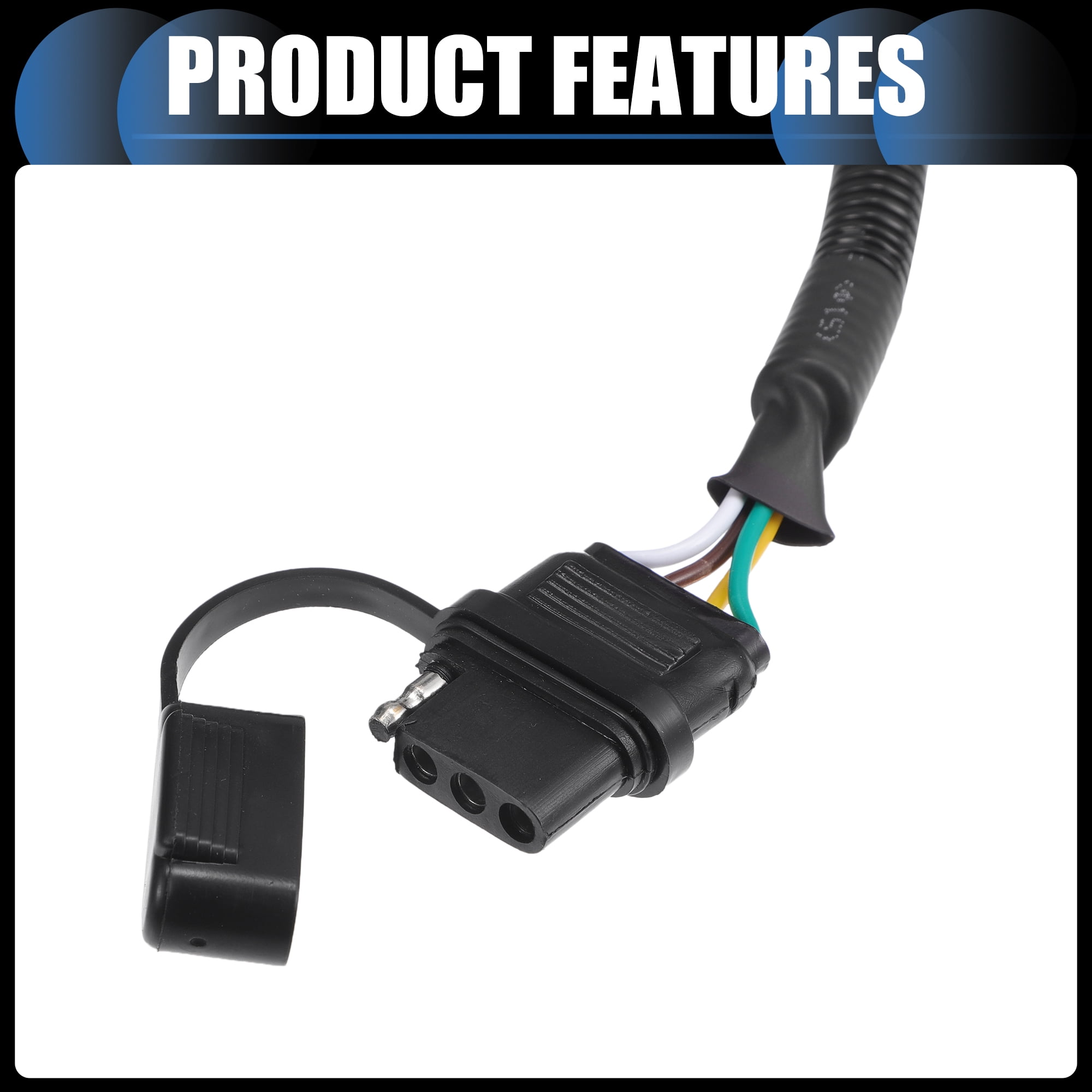 Unique Bargains 4 Way Flat Trailer Wiring Harness for Nissan Frontier 2005-2022