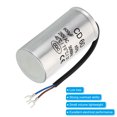 thumbnail image 4 of Uxcell 800uF 250VAC 2 Wires 5% Tolerance 50/60Hz CD60 Run Capacitor 2 Pack, 4 of 5