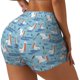 thumbnail image 1 of Fotbe Pelican Reed And Fish Shorts Sin Costuras – Shorts Deportivos de Cintura Alta para Mujer, Elásticos para Gimnasio, Yoga, Running o Ciclismo-XX-Large, 1 of 8
