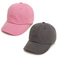 thumbnail image 2 of Gorras de béisbol para bebé y niña, sombrero para el sol de bajo perfil, para correr, accesorios de ropa, color rosa, negro, blanco y gris, 2 of 4