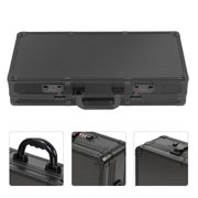 Anqidi Black Barber Tool Travel Case Stylist Hairdressing Toolbox Portable Clipper Trimmer Organizer Suitcase w/Lock