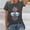 T Shirts for Women Clearance under $5 Dark Gray, variant on Women's Vintage Pineapple Graphic Tee Tropical Beach Short Sleeve Summer Vacation Top